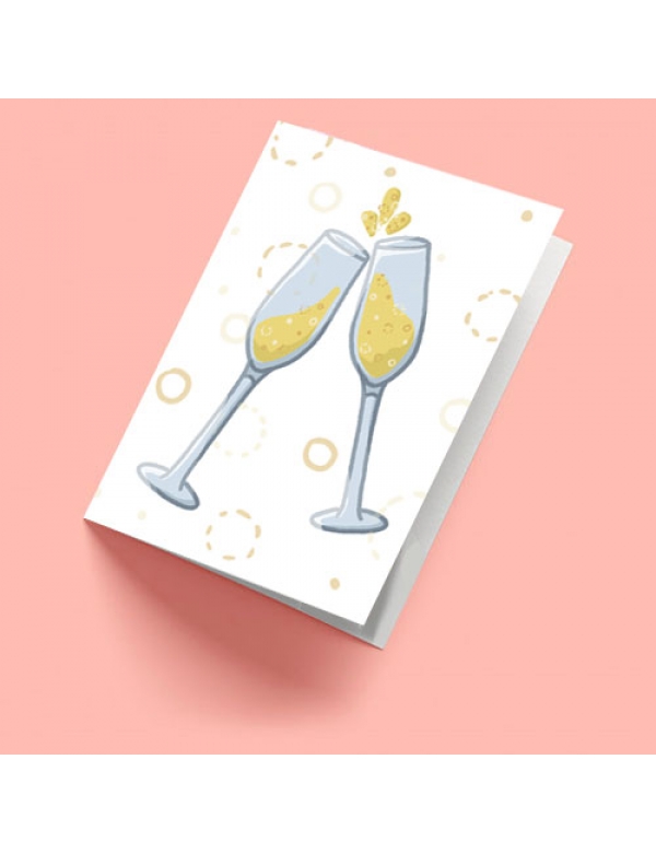 Champagne Greeting Card