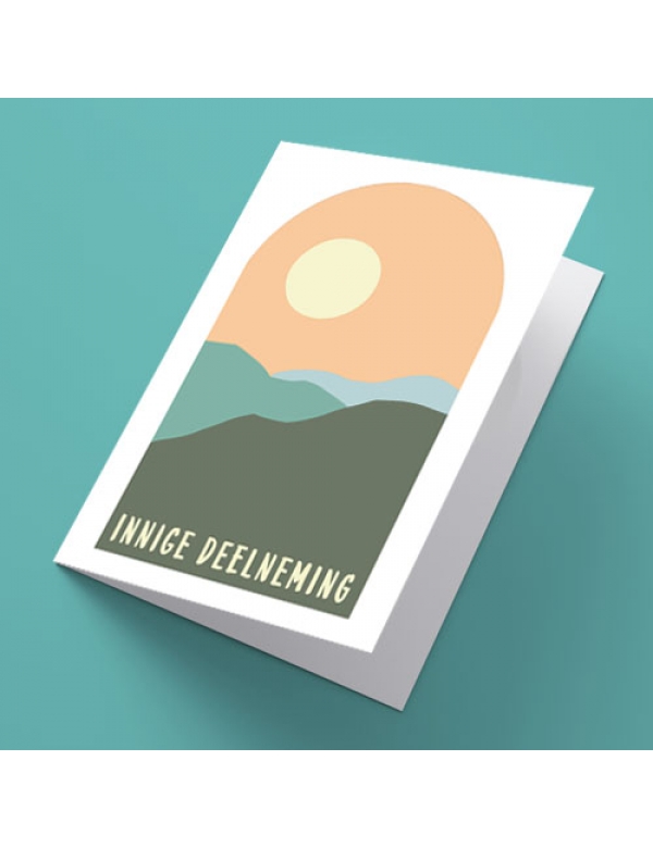 Innige Deelneming with Sun Greeting Card