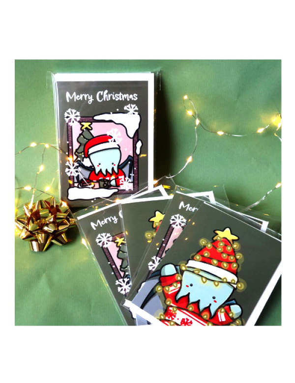 Cthulhu Christmas Card 10-PACK