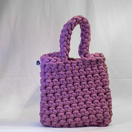 Crochet Bag: Pink (Long bag)