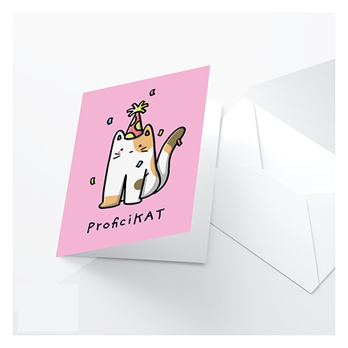 Proficikat Greeting Card