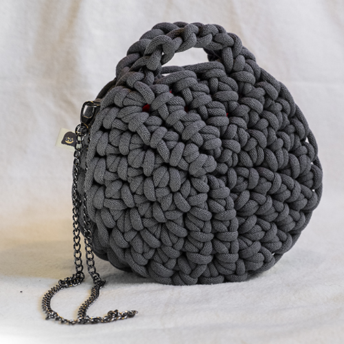 Crochet bag: Grey