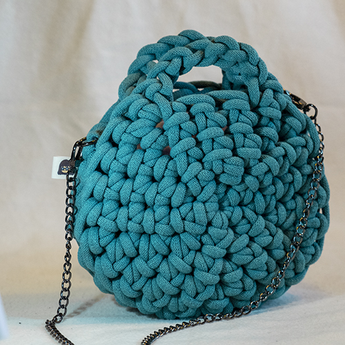 Crochet bag: Teal