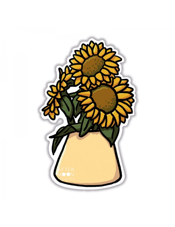 Zonnebloemen sticker