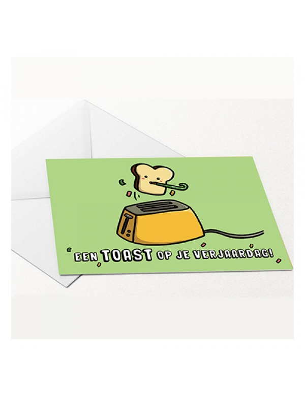 een TOAST op je verjaardag Greeting Card